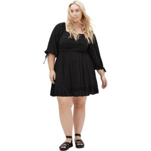 City Chic Women’s Plus Size Allegra Mini Dress(Black)