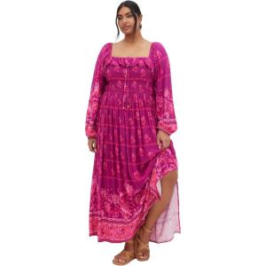 City Chic Women’s Plus Size Dress – Estelle Maxi(Dreamy Border)