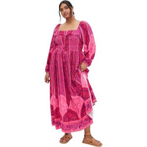 City Chic Women’s Plus Size Dress – Estelle Maxi(Field of Dreams)