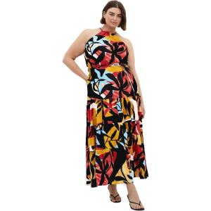 City Chic Women’s Plus Size Dress – Island Getaway Maxi(Tropical Oasis)