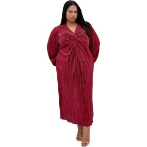 City Chic Women’s Plus Size Dress – Kaya Maxi(Magenta)