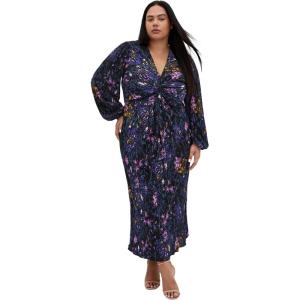 City Chic Women’s Plus Size Dress – Kaya Print Maxi(Etched Floral)
