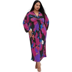 City Chic Women’s Plus Size Dress – Kaya Print Maxi(Wildflower)