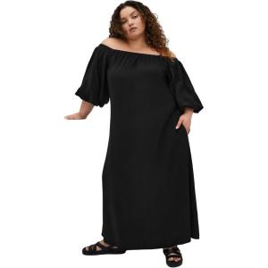 City Chic Women’s Plus Size Dress – Layla Maxi(Black)