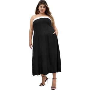 City Chic Women’s Plus Size Dress – Lina, 24(Black)