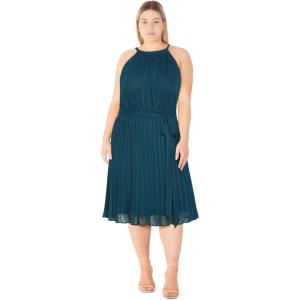 City Chic Women’s Plus Size Dress – Luna Button(Teal)