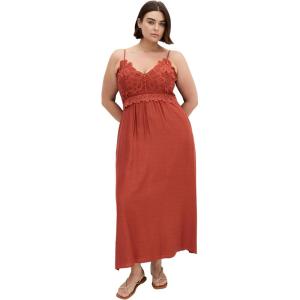 City Chic Women’s Plus Size Dress – Martina Maxi(Cinnamon)