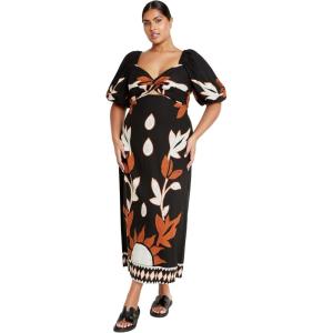 City Chic Women’s Plus Size Dress – Nala Print Maxi(Nala Placement)