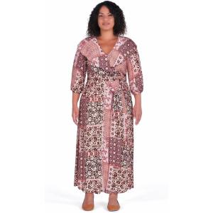 City Chic Women’s Plus Size Dress – Romina Maxi(Print)