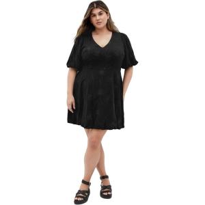 City Chic Women’s Plus Size Dress-Dottie(Black)