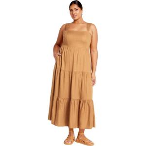 City Chic Women’s Plus Size Livvy Maxi Dress(Caramel)