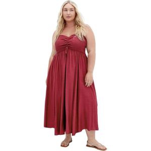 City Chic Women’s Plus Size Maxi Dress – Maui Shirred(Shiraz)