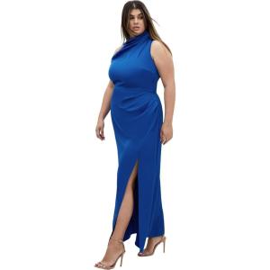 City Chic Women’s Plus Size Modern Darling Maxi Dress(Ultra Blue)