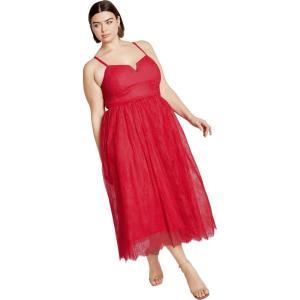 City Chic Women’s Serena Dress(Lipstick Pink)