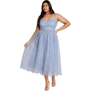 City Chic Women’s Serena Dress(Powder Blue)