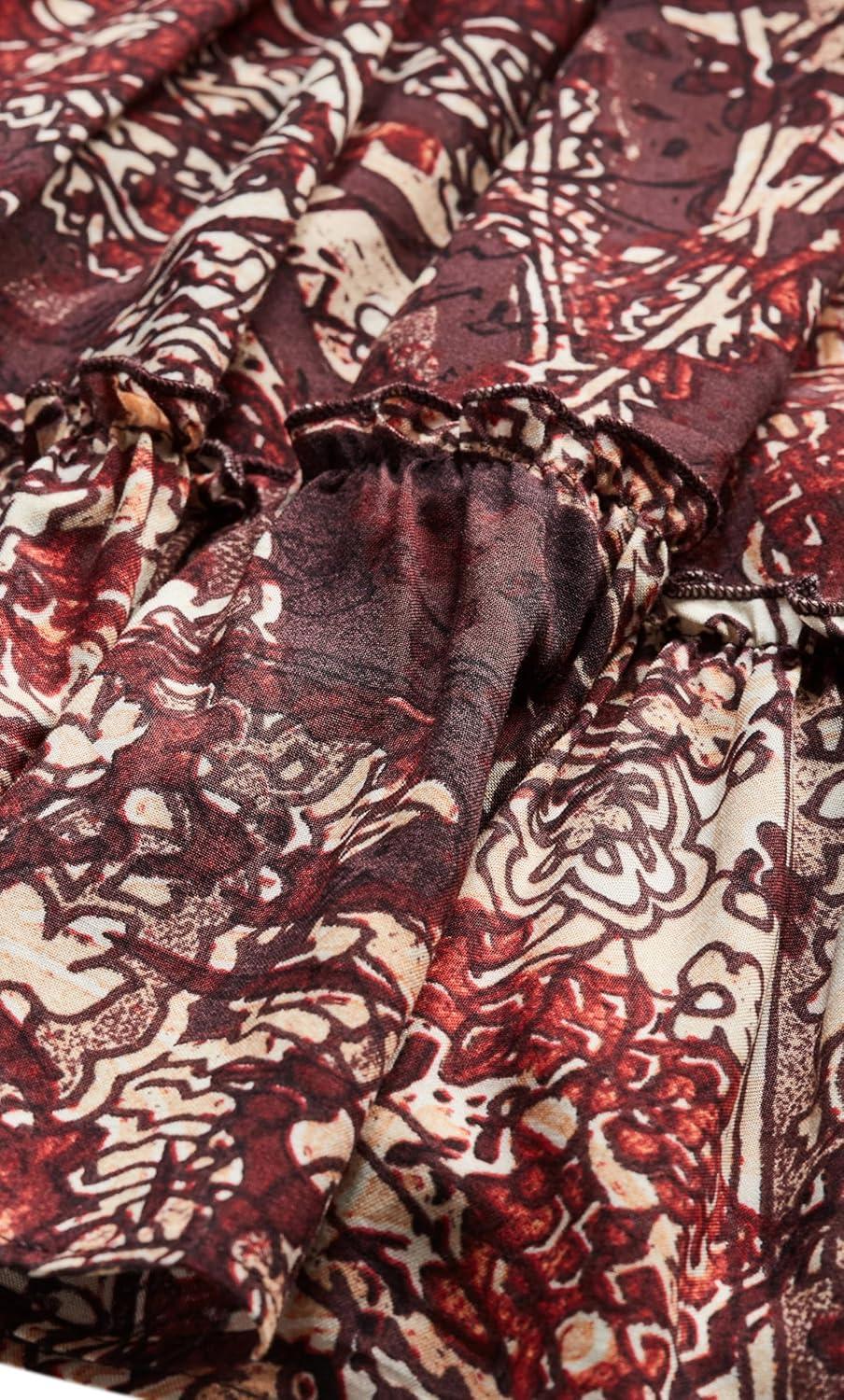 image:imageCity Chic Plus Size Dress Alinda Mini Print DressCocoa Paisley