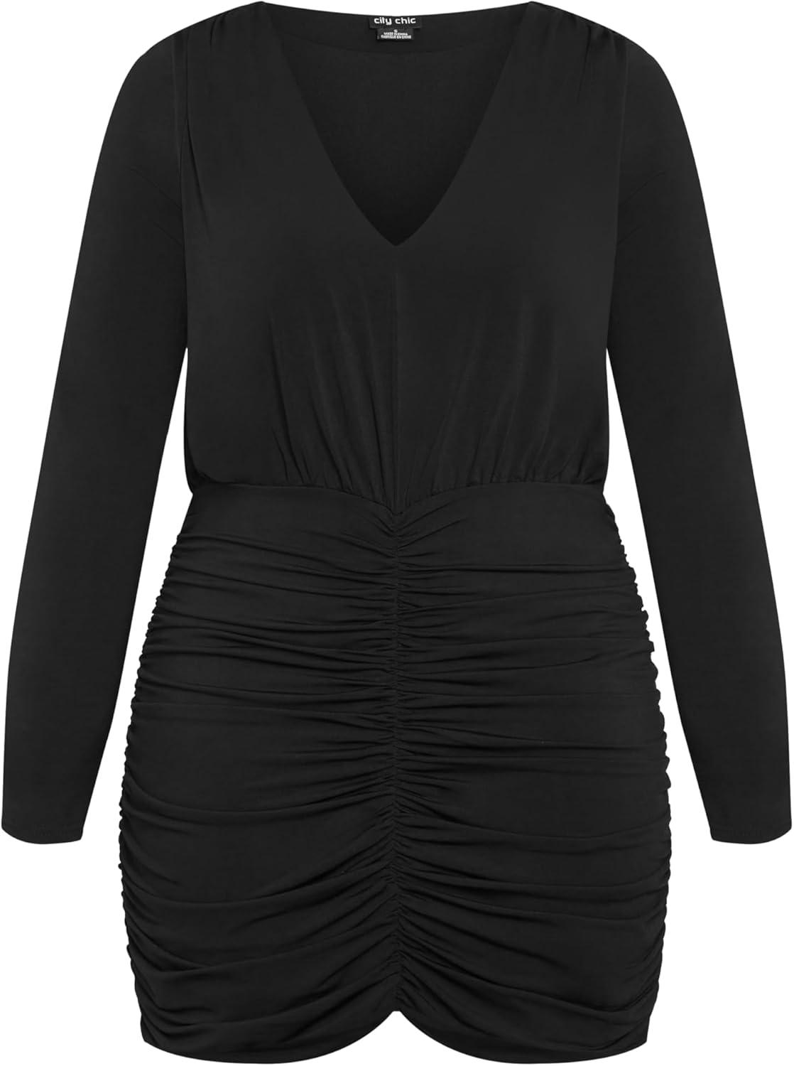 image:imageCity Chic Plus Size Dress Sassy Sue DressBlack