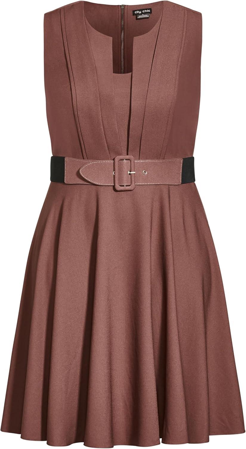 image:imageCity Chic Plus Size Dress Vintage Veronica DressAmaretto