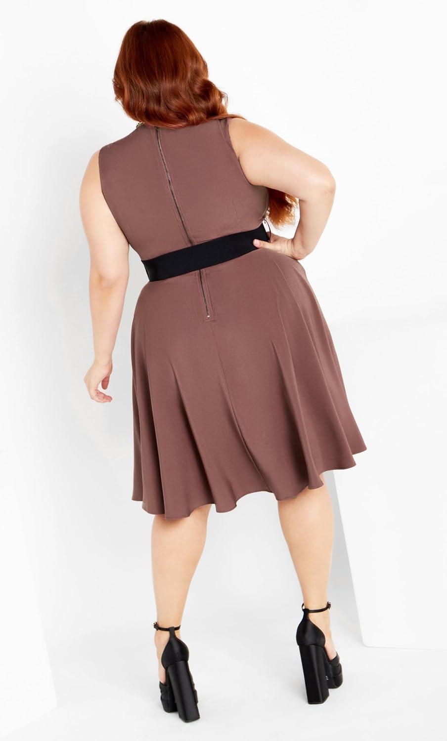 image:imageCity Chic Plus Size Dress Vintage Veronica DressAmaretto