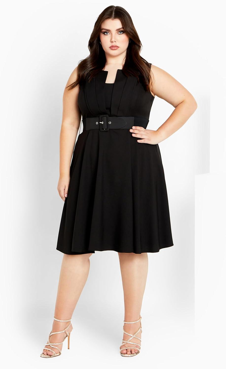image:imageCity Chic Plus Size Dress Vintage Veronica DressBlack