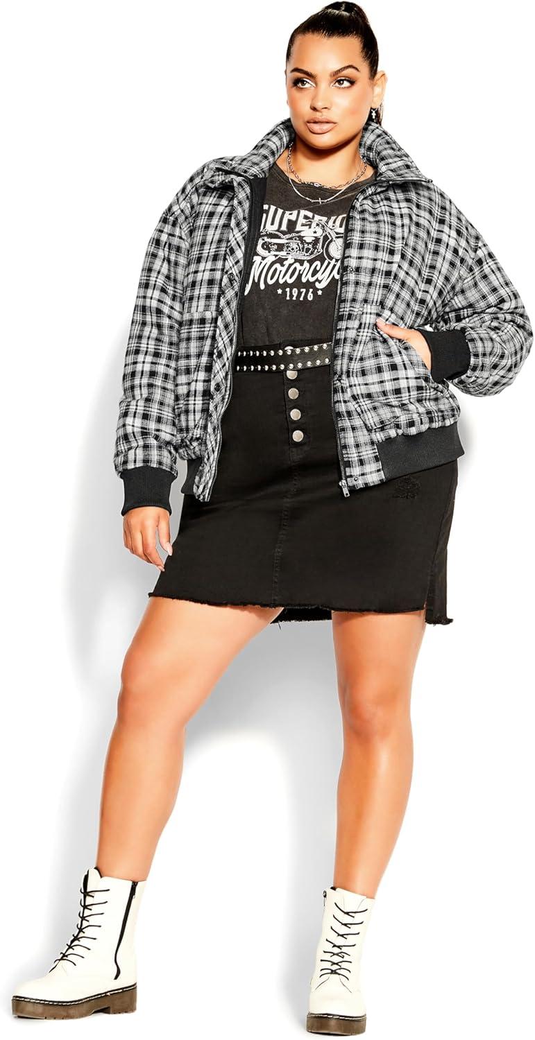 image:imageCity Chic Plus Size Jacket Check Out Jacket