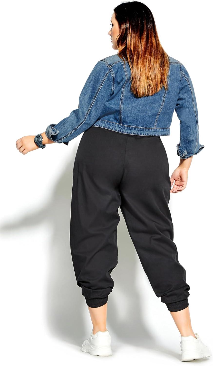image:imageCity Chic Plus Size Jacket Classic Denim JacketDenim Mid