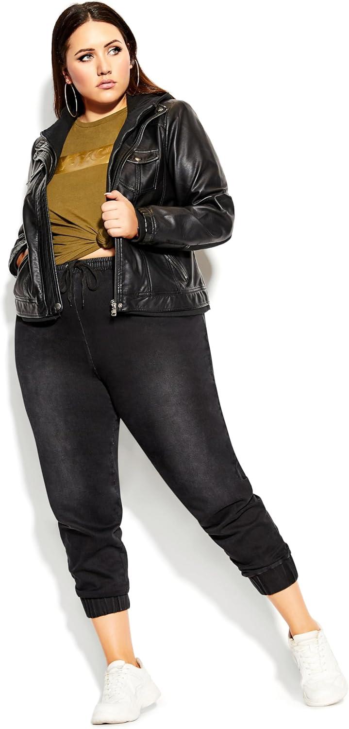 image:imageCity Chic Plus Size Jacket Layered Hoodie Jacket