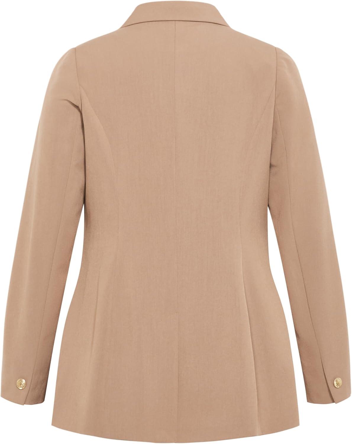 image:imageCity Chic Plus Size Jacket Sloane JacketCaramel