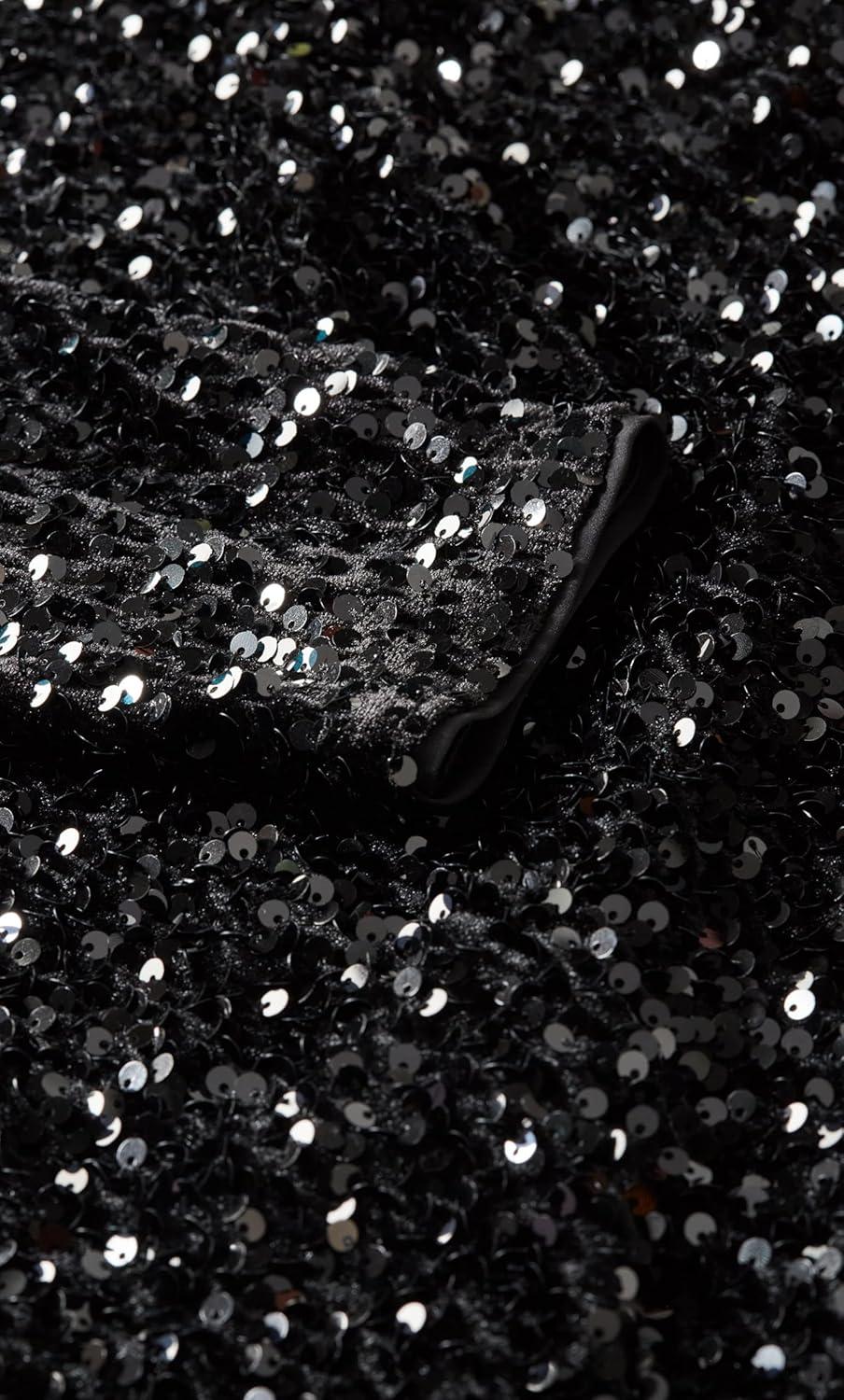 image:imageCity Chic Plus Size Sequin Eclipse Black DressBlack