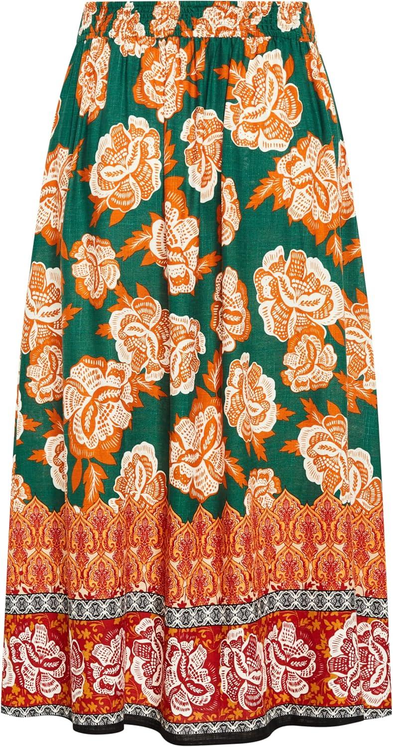 image:imageCity Chic Womens Apparel Womens Tully Border Skirt