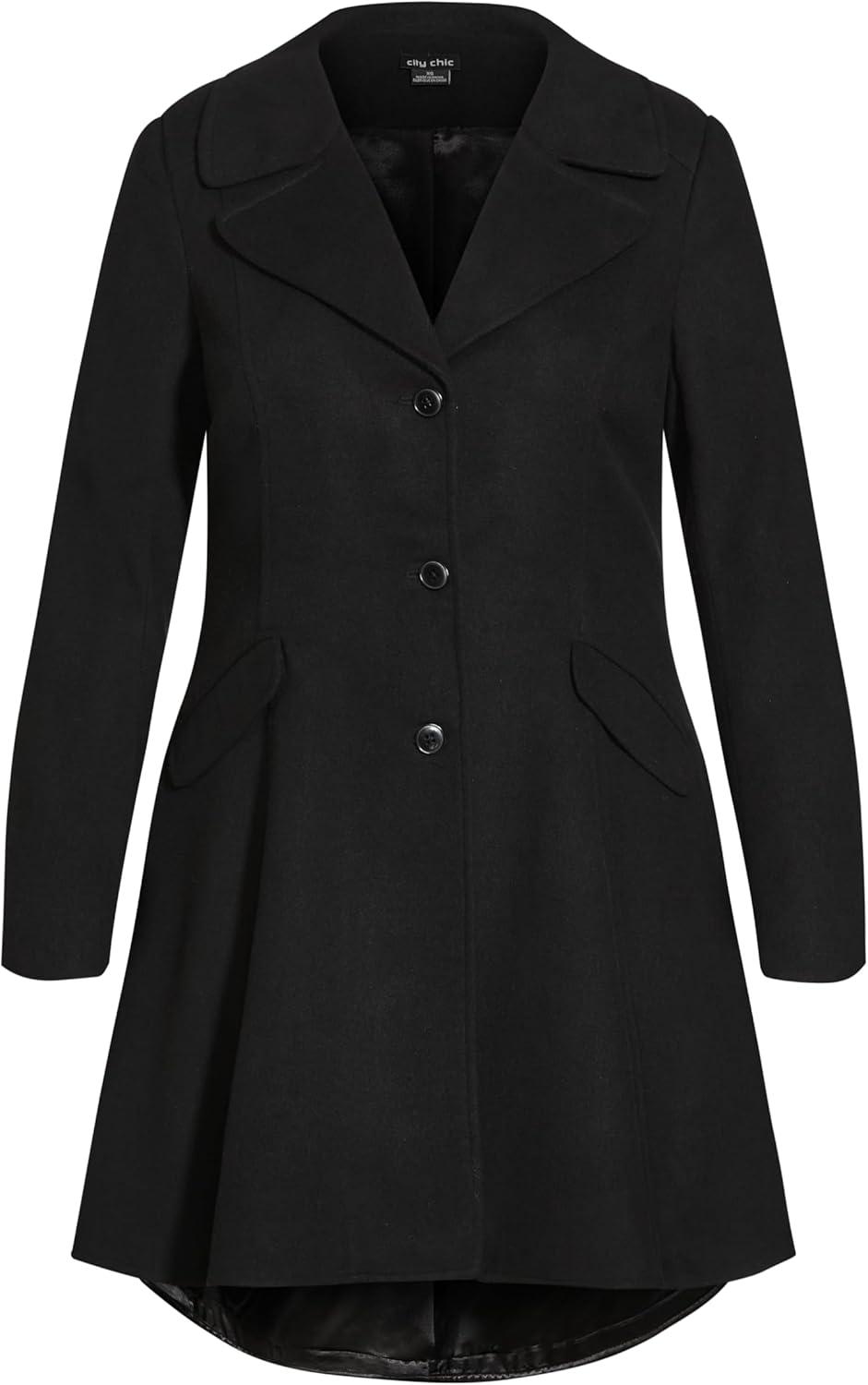 image:imageCity Chic Womens Coat OliviaBlack