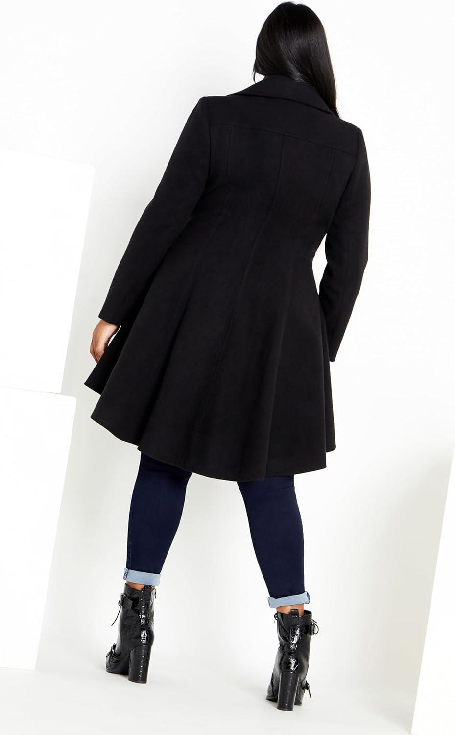 image:imageCity Chic Womens Coat OliviaBlack