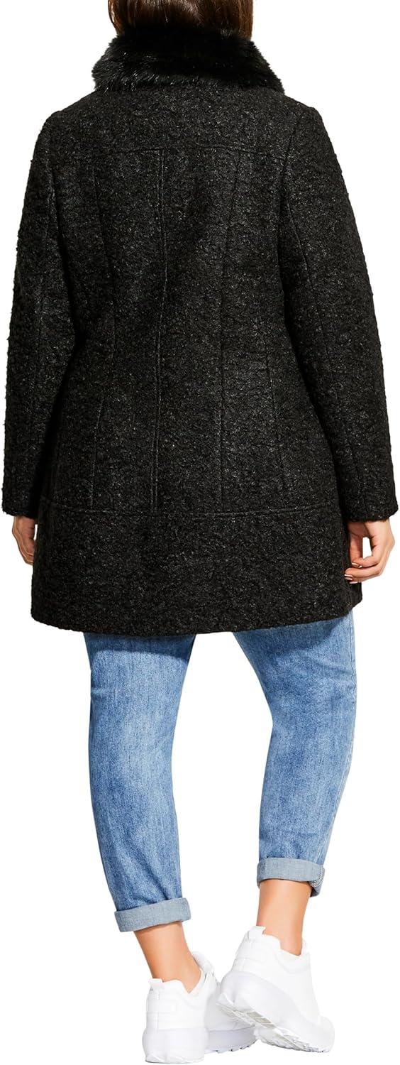 image:imageCity Chic Womens CoatSweet DreamsBlack
