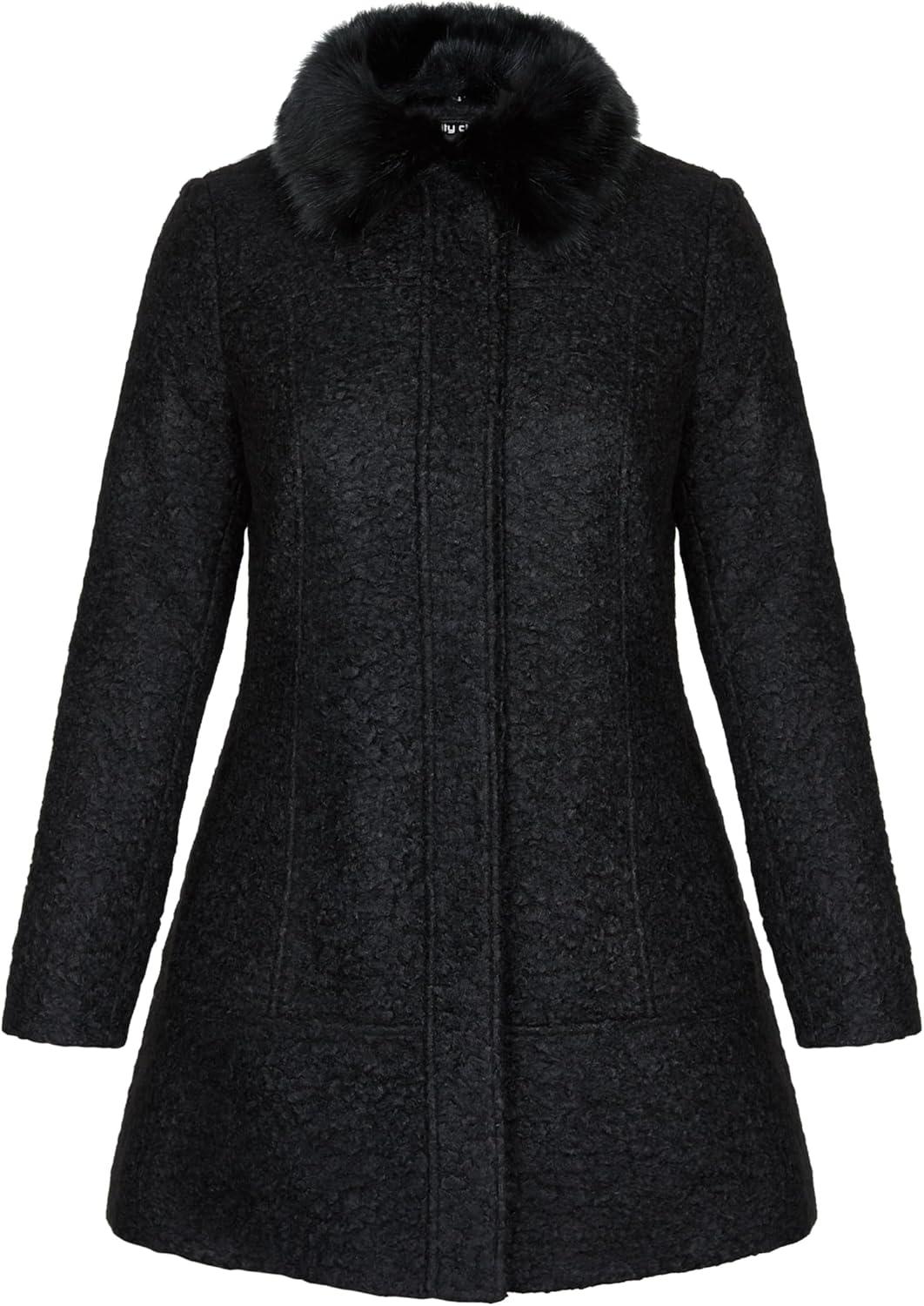 image:imageCity Chic Womens CoatSweet DreamsBlack