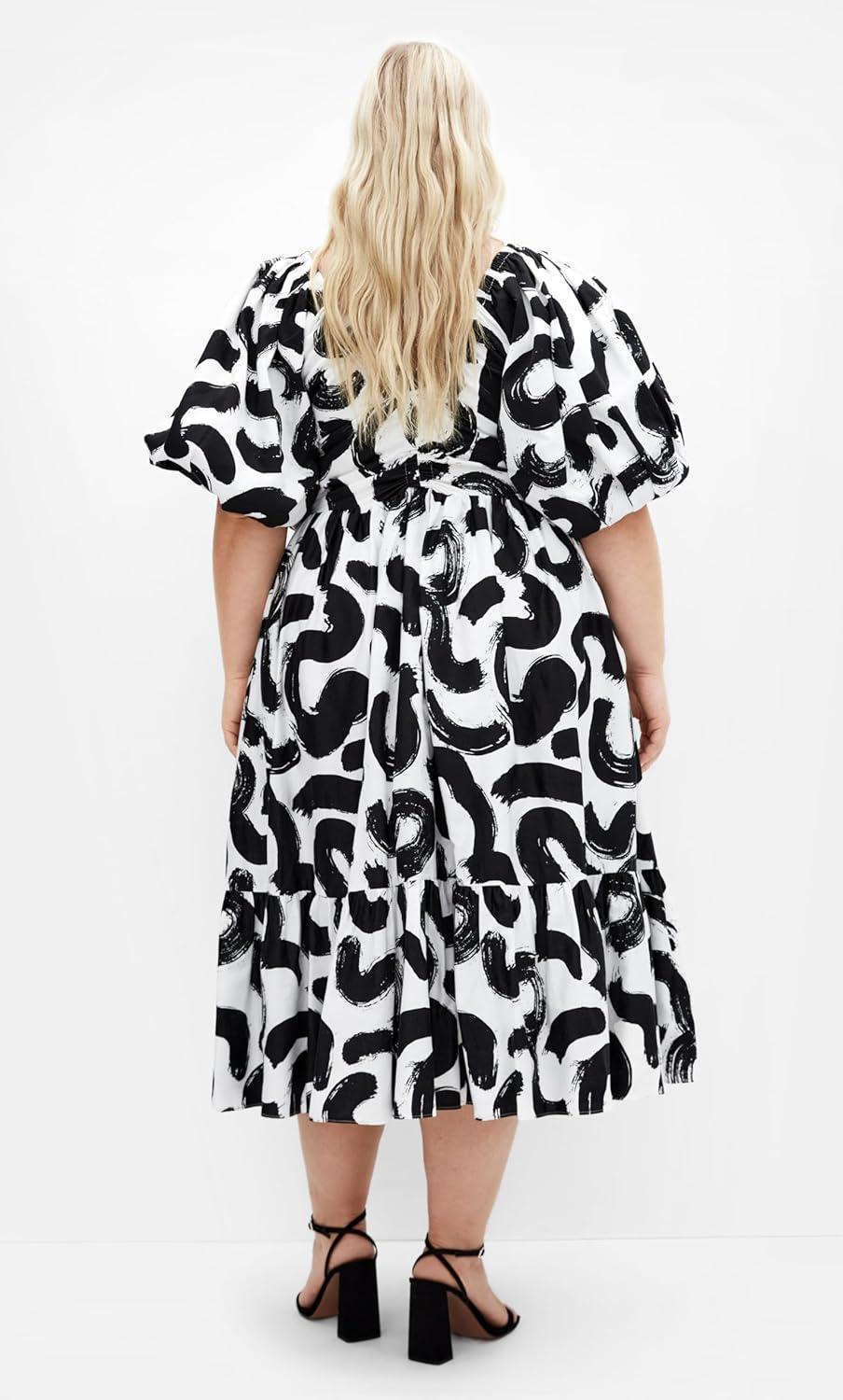 image:imageCity Chic Womens Dress Jana PrintLady Luck Geo