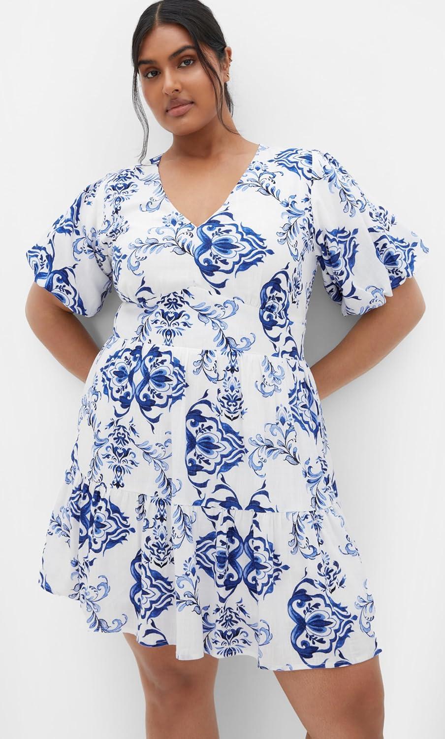 image:imageCity Chic Womens DressWinslow PrintWillow Brd