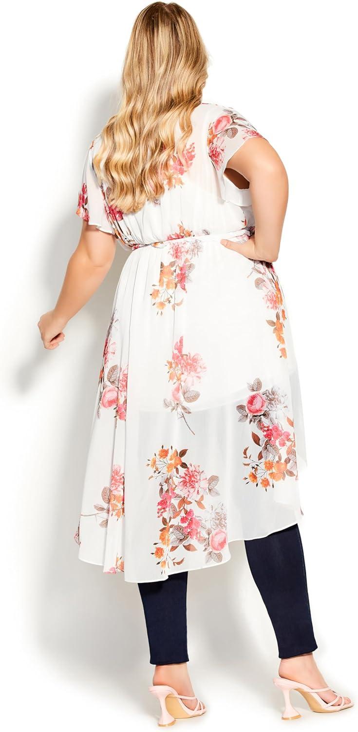 image:imageCity Chic Womens JacketFloral CrushIvory Fl Crush