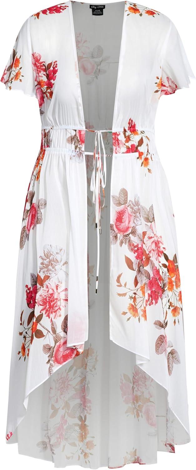 image:imageCity Chic Womens JacketFloral CrushIvory Fl Crush
