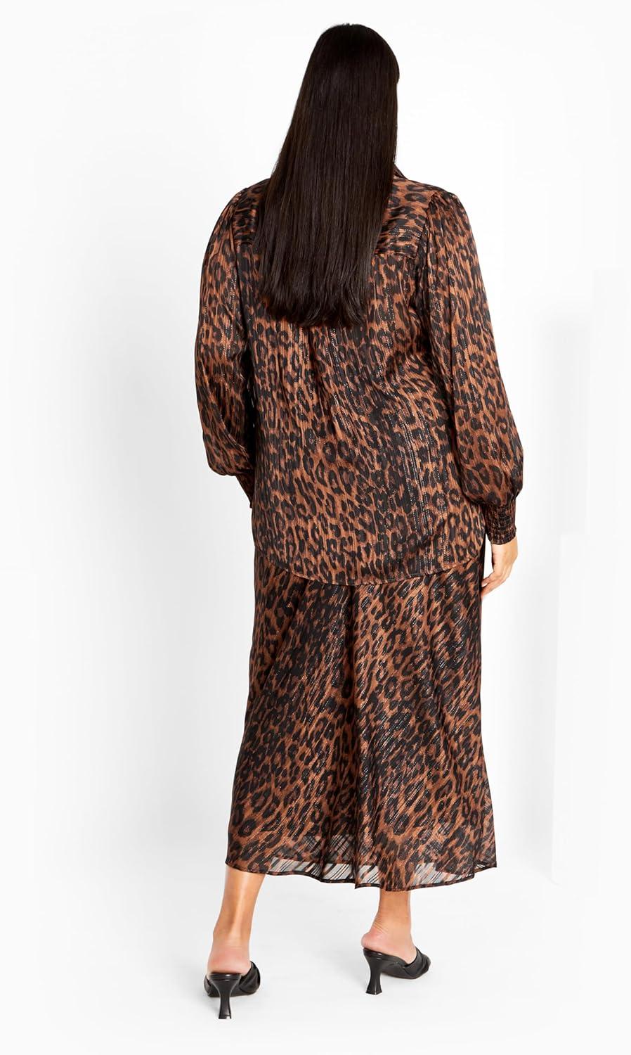 image:imageCity Chic Womens Madelyn SkirtLeopard