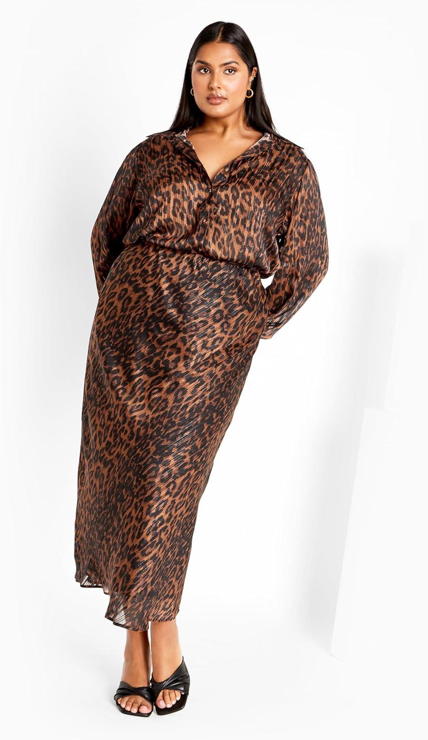 image:imageCity Chic Womens Madelyn SkirtLeopard