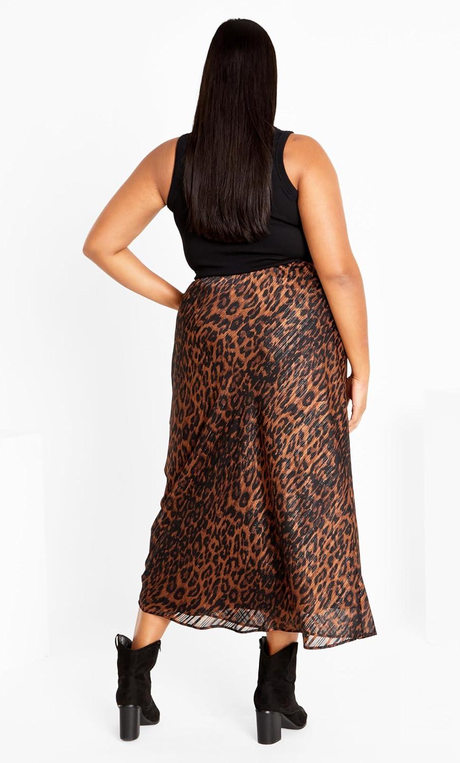image:imageCity Chic Womens Madelyn SkirtLeopard