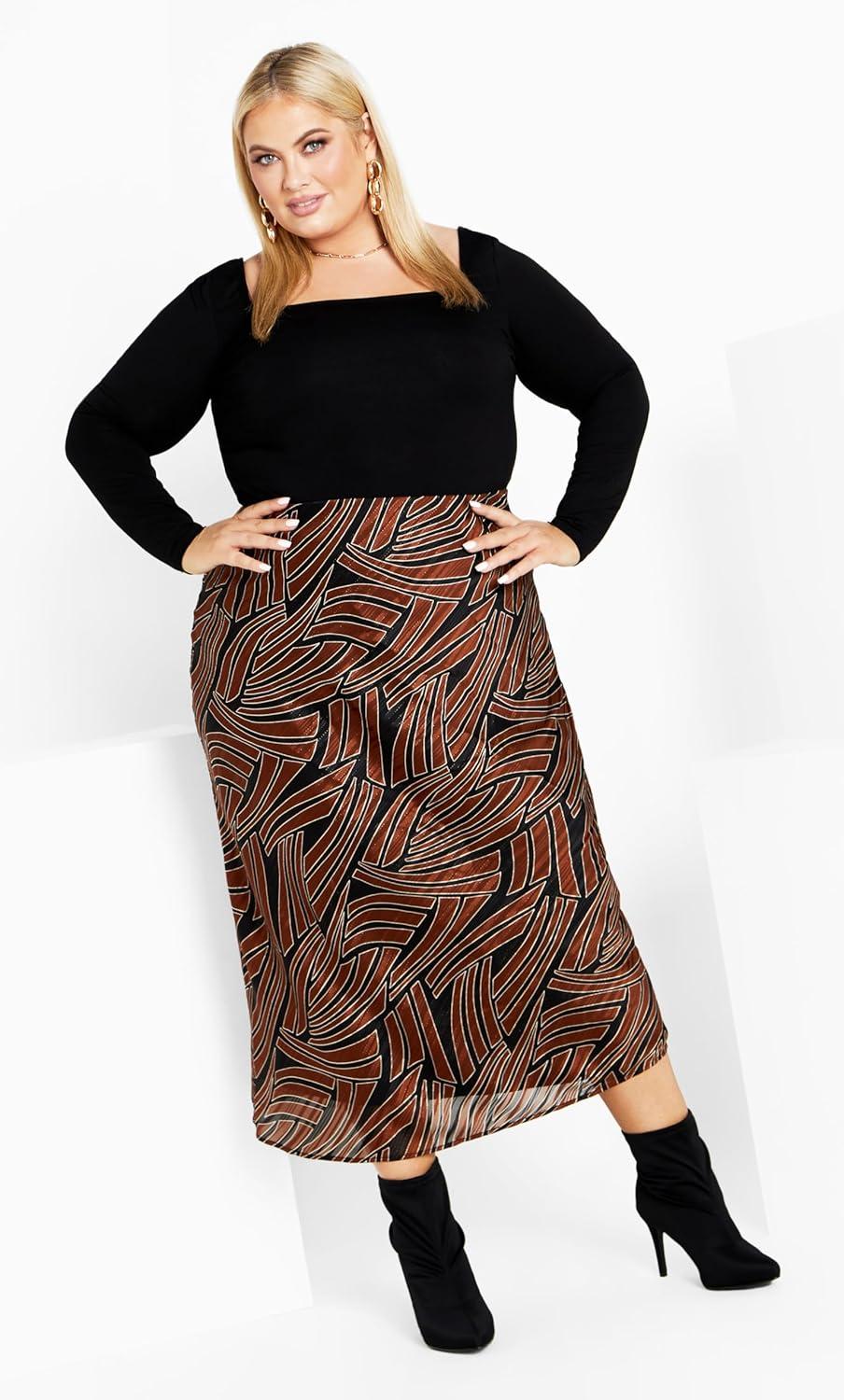 image:imageCity Chic Womens Madelyn SkirtLinear