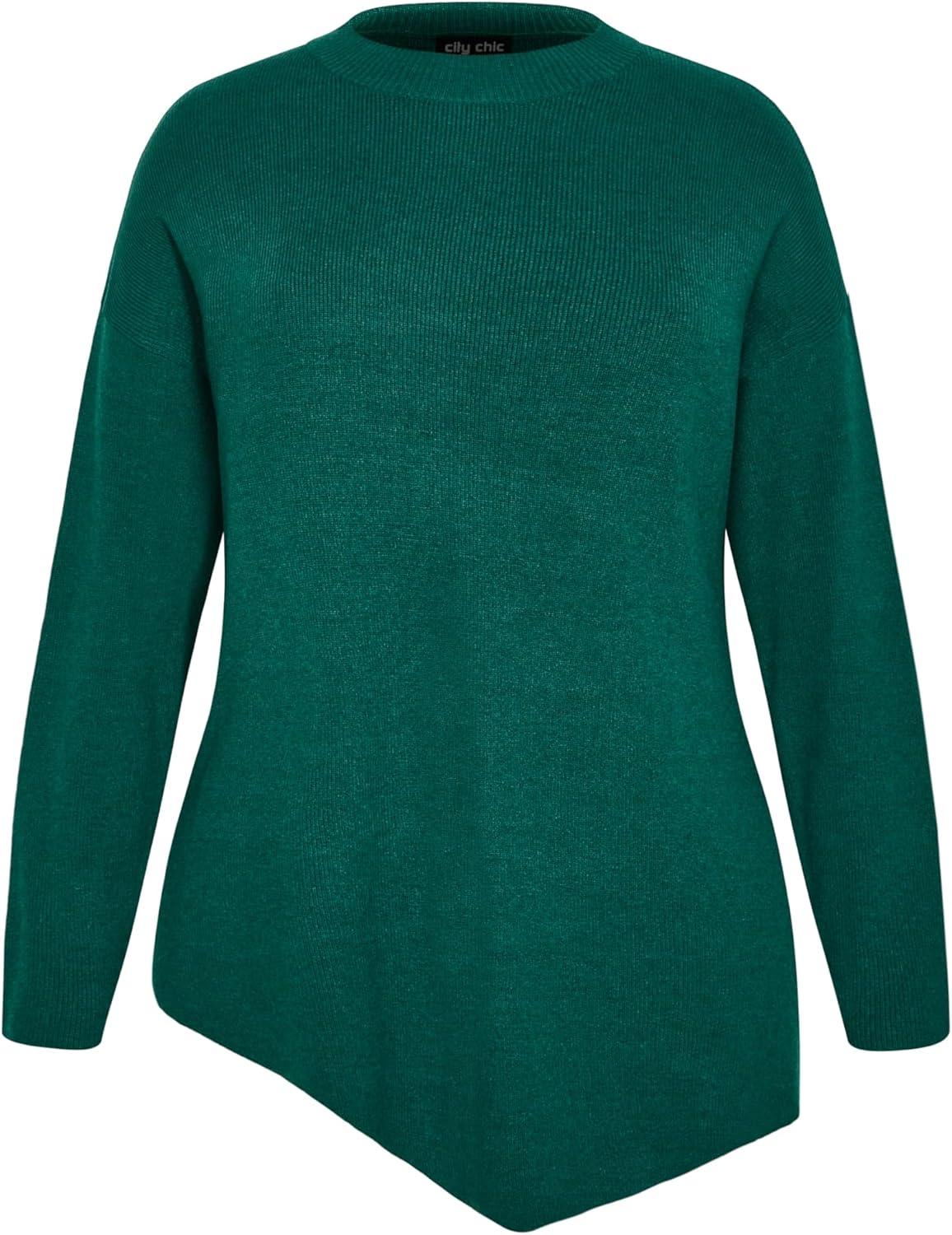 image:imageCity Chic Womens Madison SweaterEmerald
