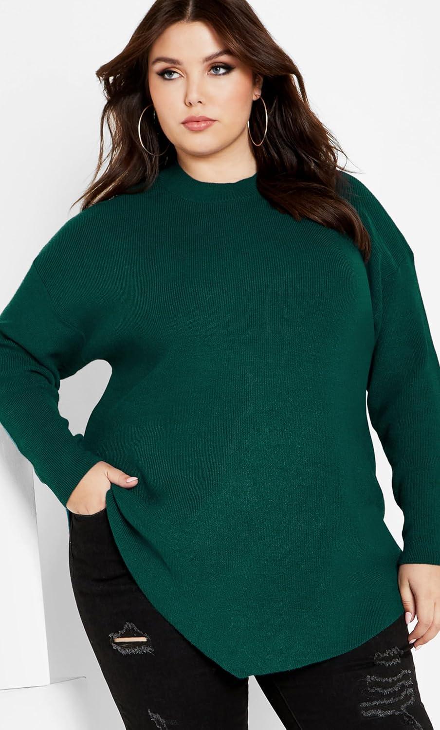 image:imageCity Chic Womens Madison SweaterEmerald