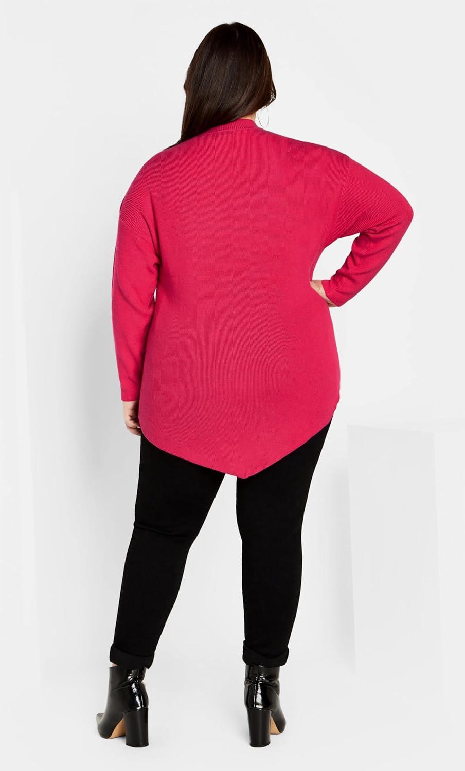 image:imageCity Chic Womens Madison SweaterRaspberry