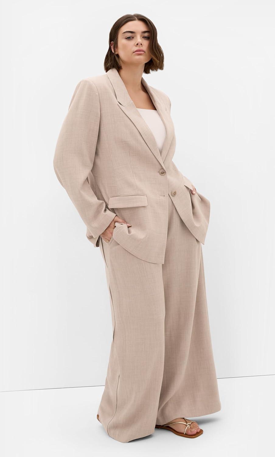 image:imageCity Chic Womens Plus Size Blazer BlakelyLatte