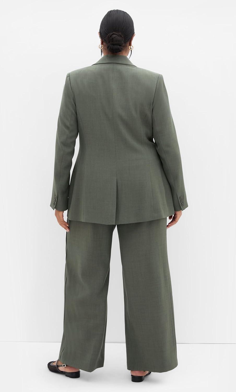 image:imageCity Chic Womens Plus Size Blazer BlakelyOlive