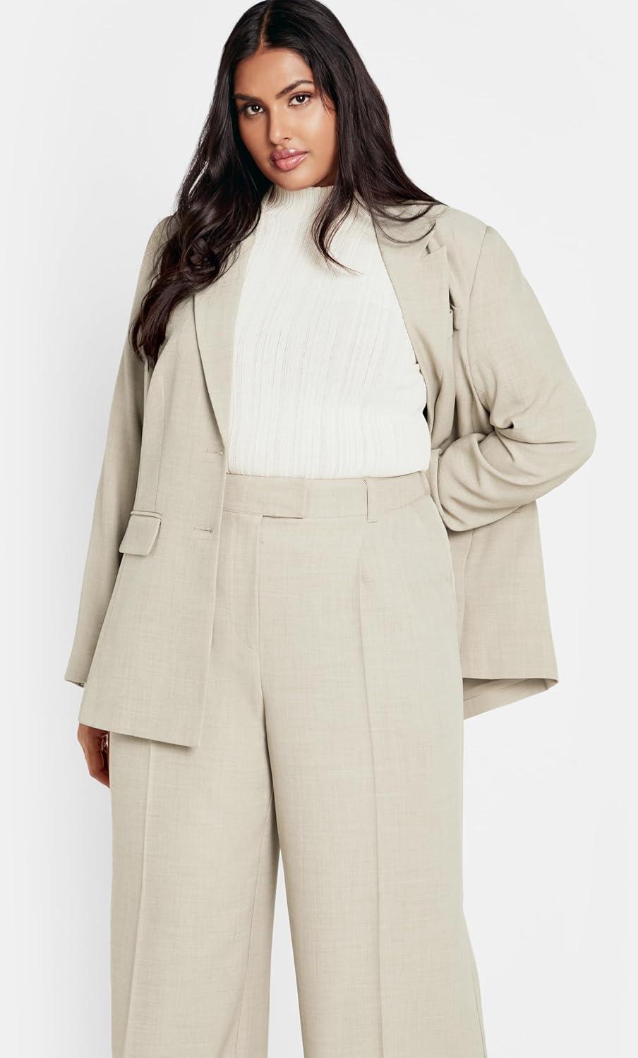 image:imageCity Chic Womens Plus Size CITYCHIC JKT ELIA Latte