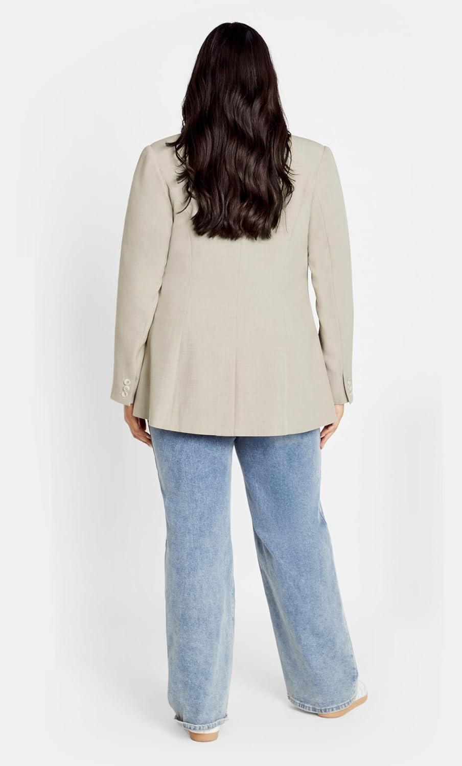 image:imageCity Chic Womens Plus Size CITYCHIC JKT ELIA Latte