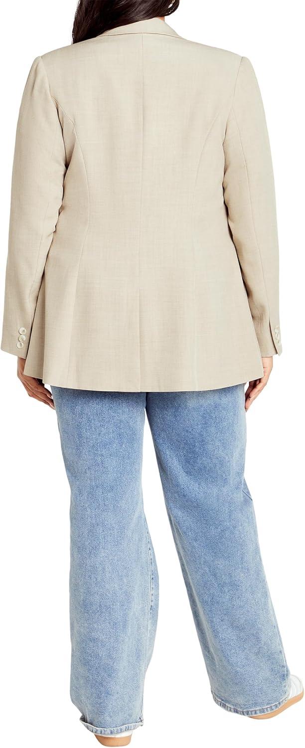 image:imageCity Chic Womens Plus Size CITYCHIC JKT ELIA Latte